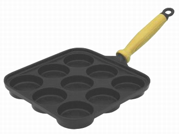 Pánev 9 ok 26x26 důlková Profi